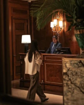 Reception of a hospitality property